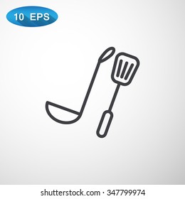 ladle spatula icon