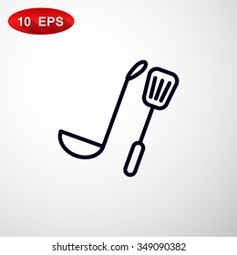 ladle spatula icon