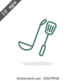 ladle spatula icon