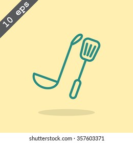 ladle spatula icon