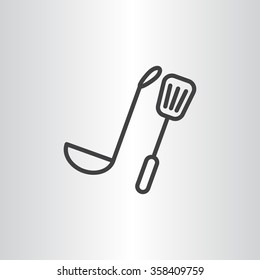 ladle spatula icon