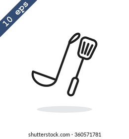 ladle spatula icon