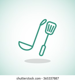 ladle spatula icon