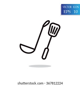 ladle spatula icon