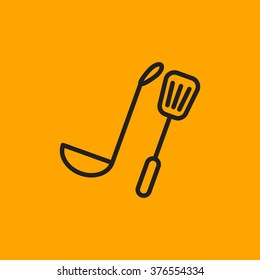 ladle spatula icon
