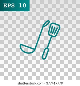 ladle spatula icon