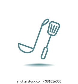 ladle spatula icon