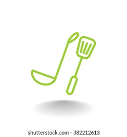 ladle spatula icon