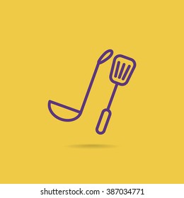 ladle spatula icon