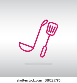 ladle spatula icon