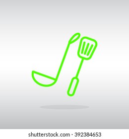 ladle spatula icon