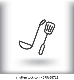 ladle spatula icon