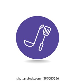 ladle spatula icon