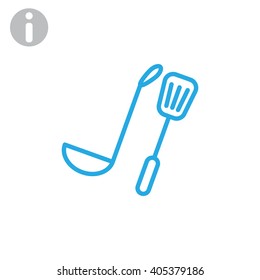 ladle spatula icon