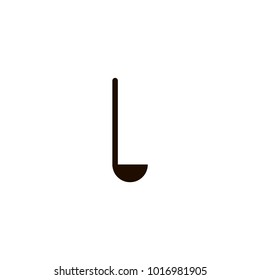 Ladle spoon icon. flat design