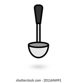 Ladle Spoon Icon Vector Sign And Symbols On Trendy Design.