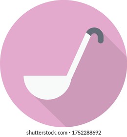 ladle vector flat color icon 