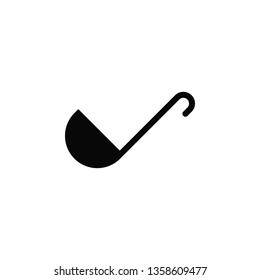 Ladle vector icon. Element of kitchen for mobile concept and web apps illustration. Thin flat icon for website design and development, app development. Premium icon