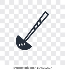 Ladle vector icon isolated on transparent background, Ladle logo concept