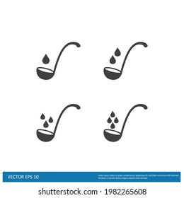 Ladle vector icon, pictogram, vector simple design element