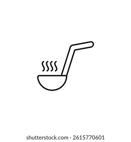 Ladle vector line icon icons design