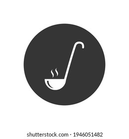 Ladle White Icon, Ladle Spoon Vector