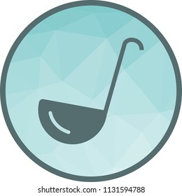 Ladle, white, utensil