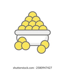 Ladu icon vector stock illustration