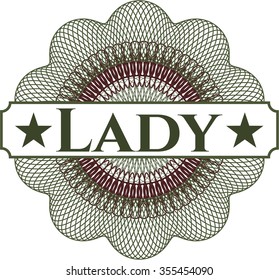 Lady abstract rosette