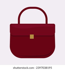  Lady bag design. Bordo vector illustration