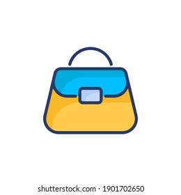 Lady Bag icon in vector. Logotype