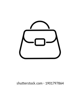 Lady Bag icon in vector. Logotype