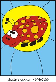 lady beetle on a glower