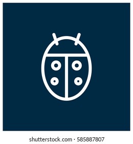 Lady beetle vector icon