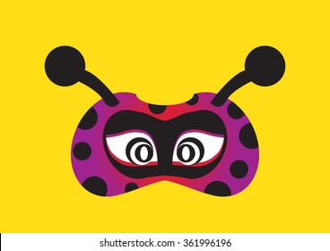 lady bird party mask face
