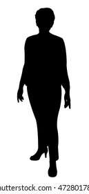 a lady body silhouette vector