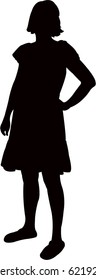 A Lady Body Silhoutte Vector