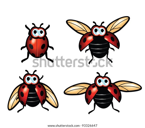 Lady Bug Stock Vector Royalty Free 93326647 Shutterstock