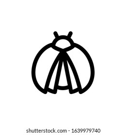 Lady Bug, Beetle, Insect in Flower, Garden, Nature Icon
