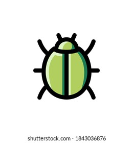 Lady Bug, Beetle, Insect in Flower, Garden, Nature Icon
