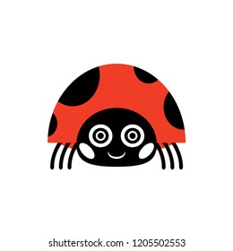 lady bug cartoon vector