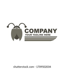 lady bug design logo vector