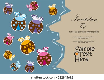 Lady Bug greeting card