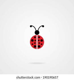 Lady Bug Icon. Eps.10