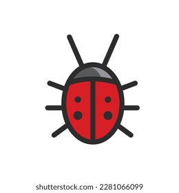 lady bug icon vector element design template web