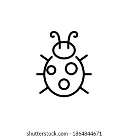 Lady Bug icon in vector. Logotype