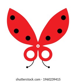 Lady Bug Logo For Barbershop.