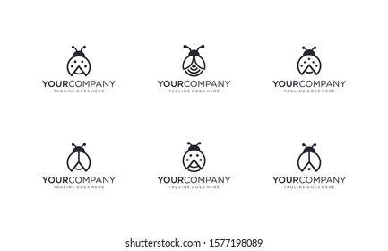 Lady Bug Logo Design Vector