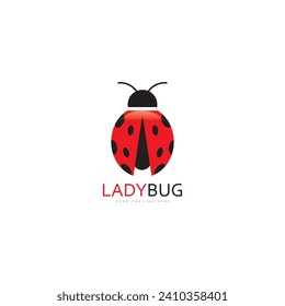 lady bug logo template vector illustration icon