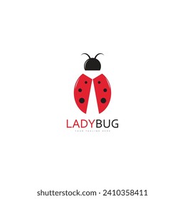 lady bug logo template vector illustration icon
